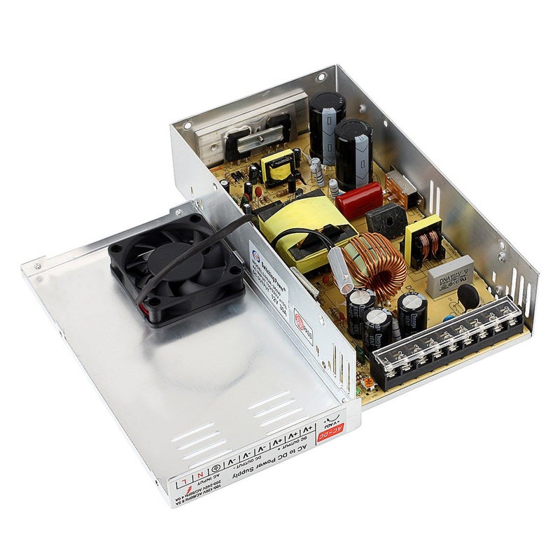 SUPERNIGHT مزود الطاقة المتنقل SUPERNIGHT 12V 30A، 110-240 فولت تيار متردد إلى تيار مستمر 360 واط محول عالمي منظم لمشغل الطابعة ثلاثية الأبعاد، CCTV، راديو، أضواء شريط LED، مشروع الكمبيوتر - Image 3